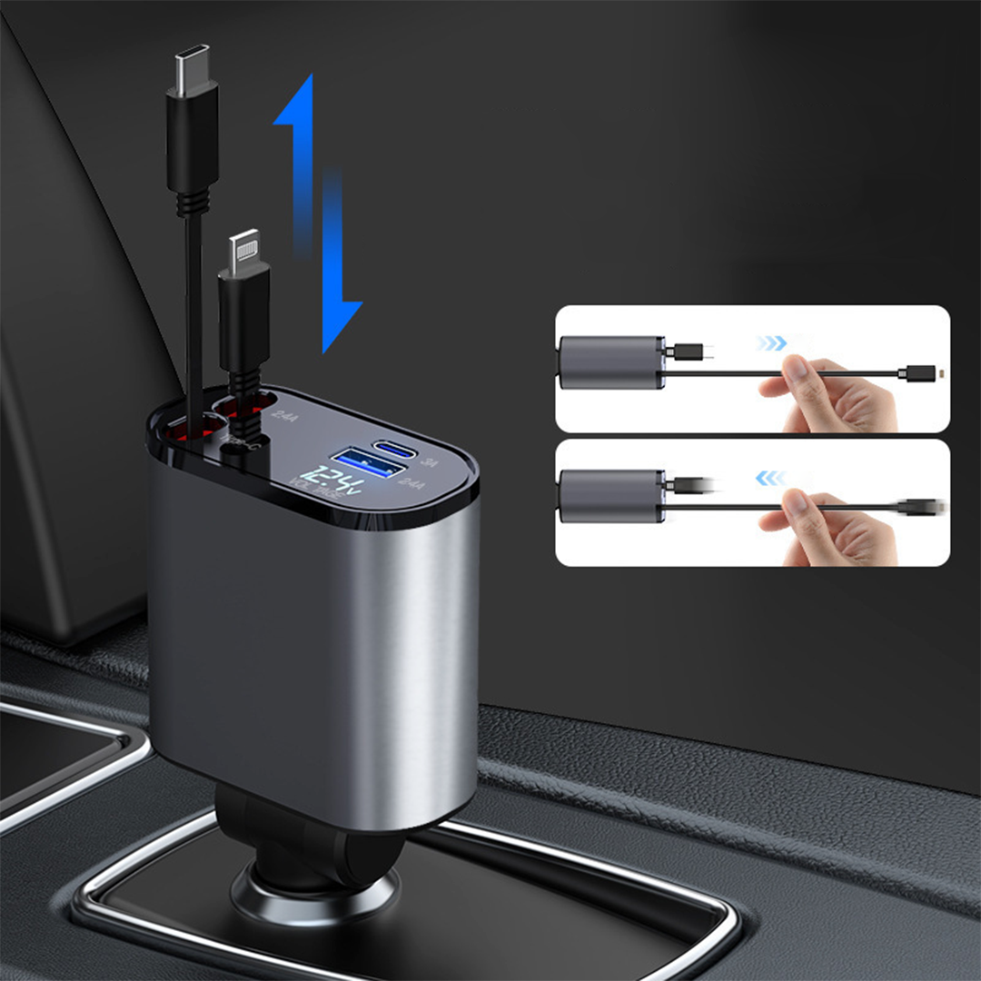 Fast Retractable Car Charger