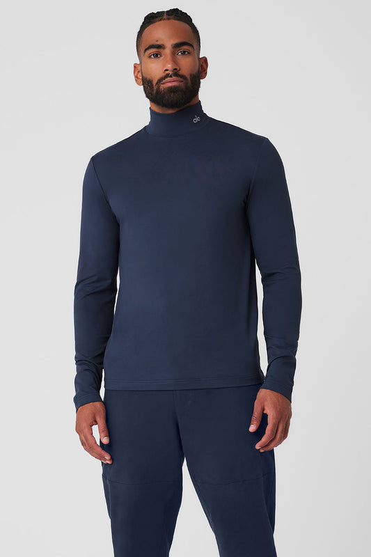 Conquer Reform Mock Neck Long Sleeve - Navy