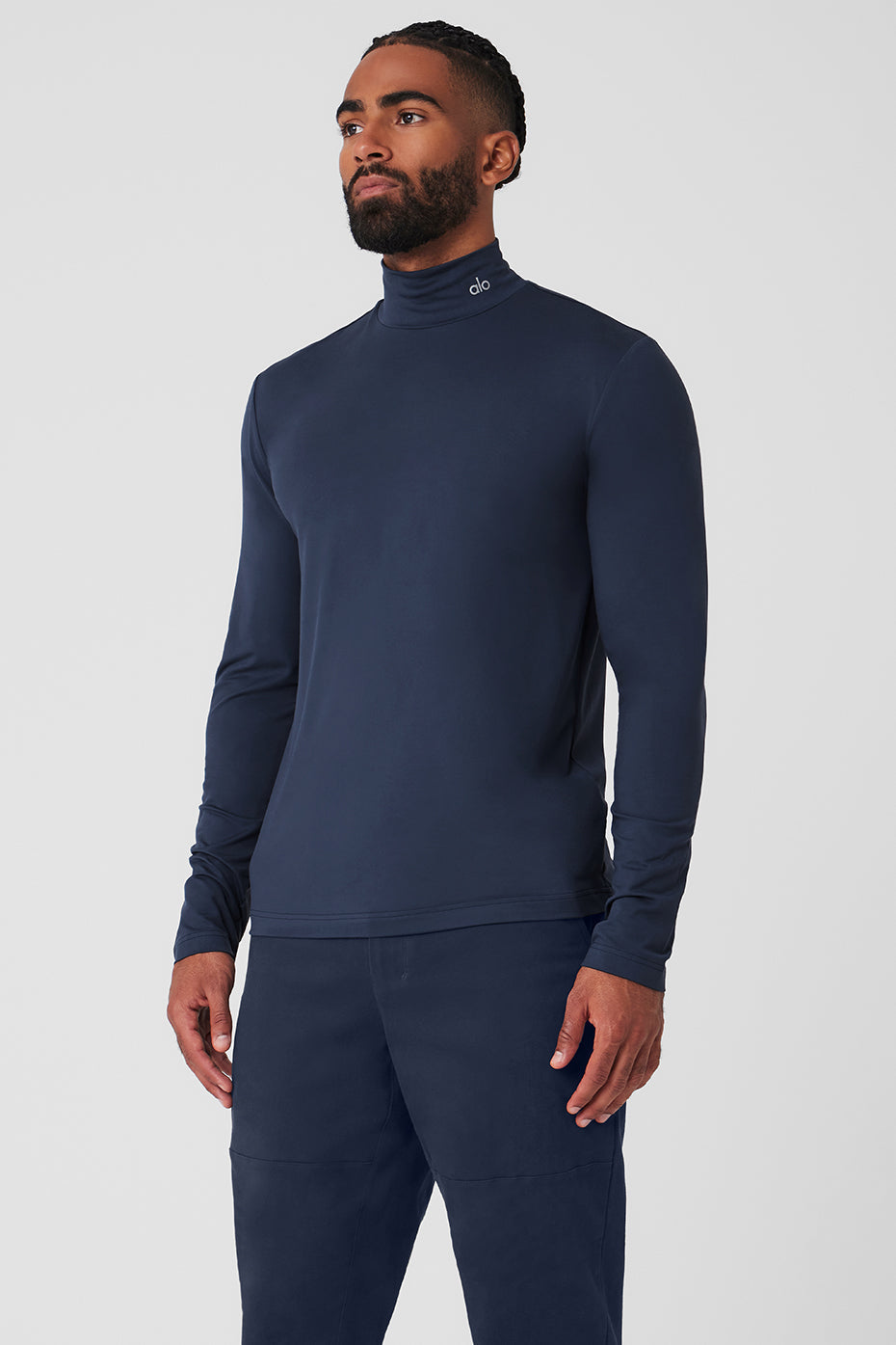 Conquer Reform Mock Neck Long Sleeve - Navy