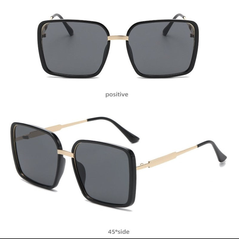 Classic Vintage Casual Square Frame Sunglasses For Women