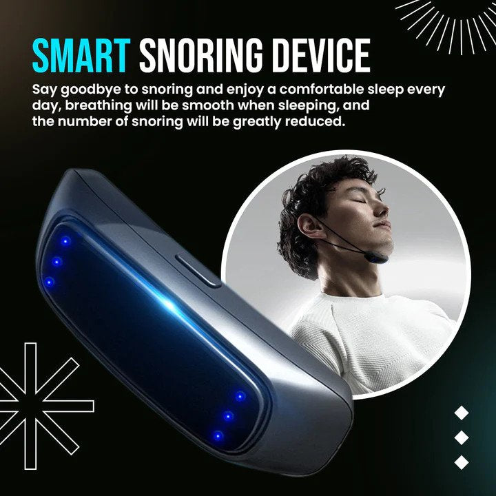 New Smart Throat Pulse Anti-Snoring Device