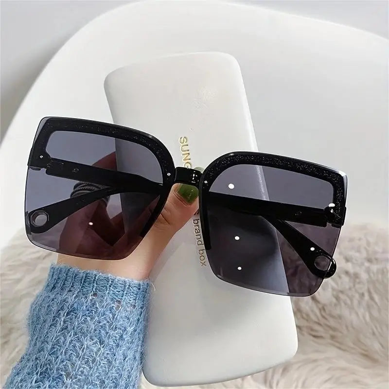 Women's Fashion Semi Rimless Sunglasses