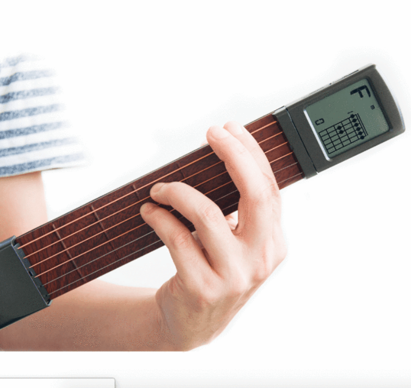 Pocket Acoustic Guitar Practice Tool for Beginners 6-Fret/4-Fret