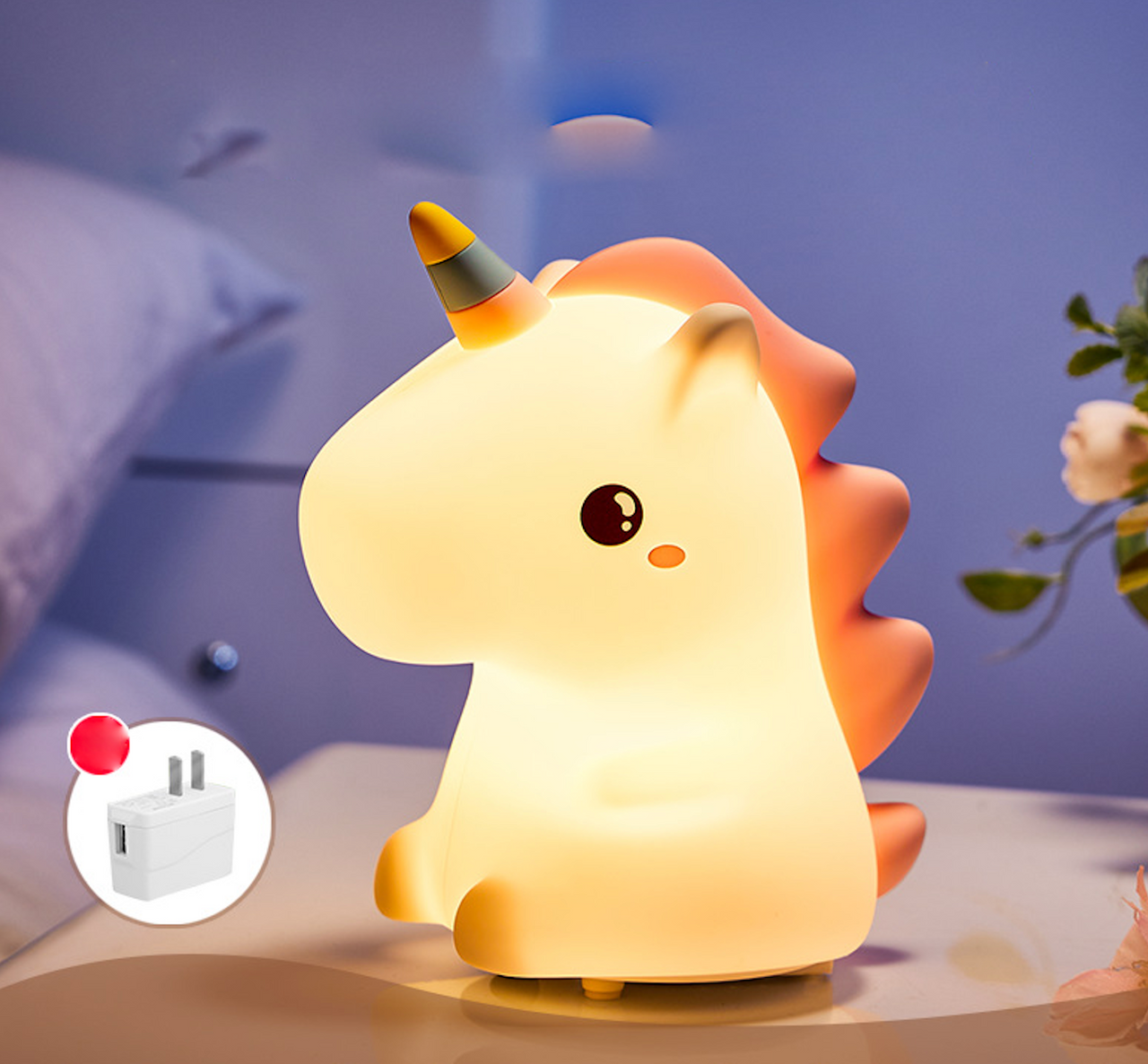 Silicone Rechargeable Unicorn Lamp